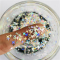 Amazon Vierzackiger Stern Glitter Pailletten Sternform Kristallschlamm Slime Glitter Flakes